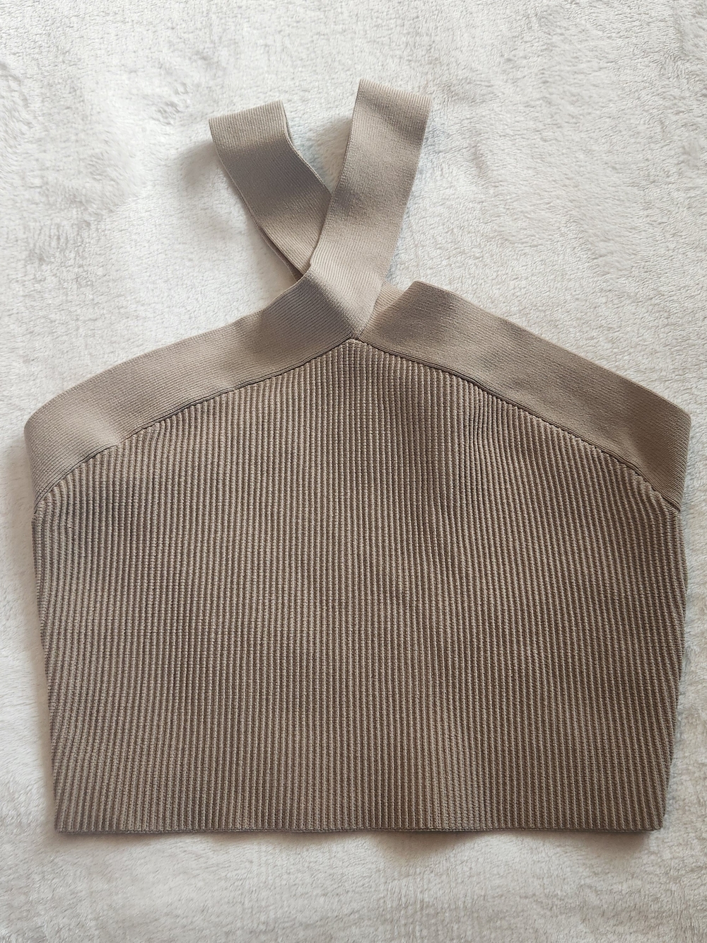 Aritzia Babaton Sculpt Knit Criss Cross Cropped Tank Size L